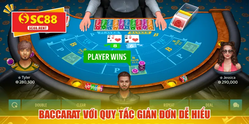Baccarat với quy tắc giản đơn dễ hiểu
