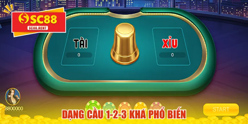 Dạng cầu 1-2-3 khá phổ biến