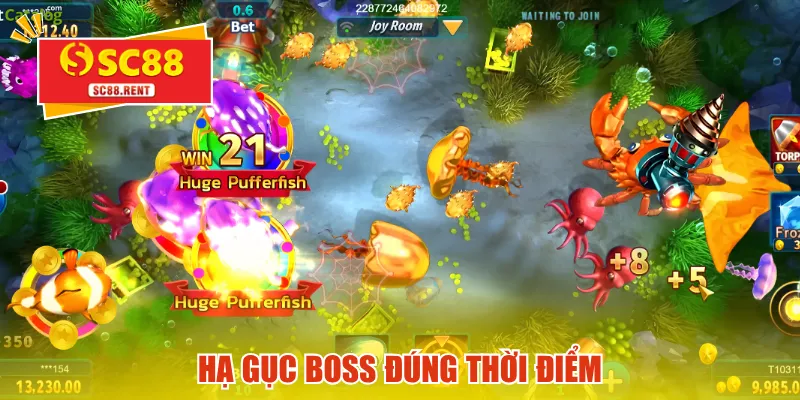 Hạ gục boss đúng thời điểm