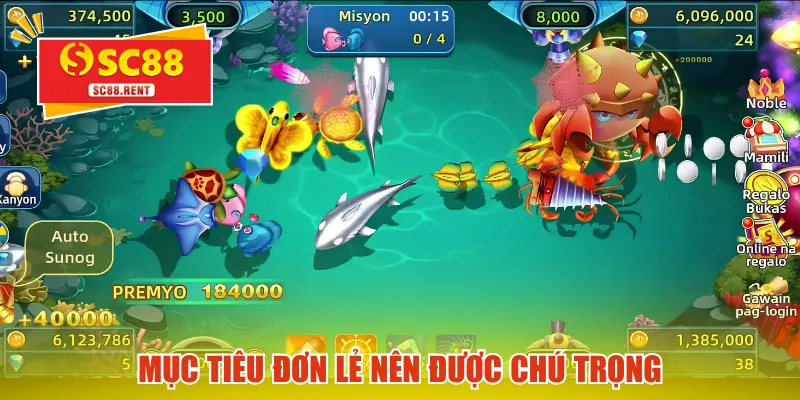 Mục tiêu đơn lẻ nên được chú trọng
