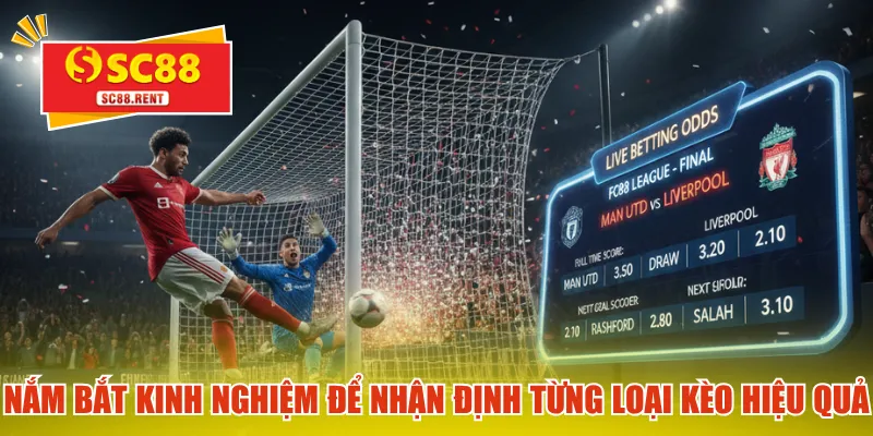Nắm bắt kinh nghiệm để nhận định từng loại kèo hiệu quả